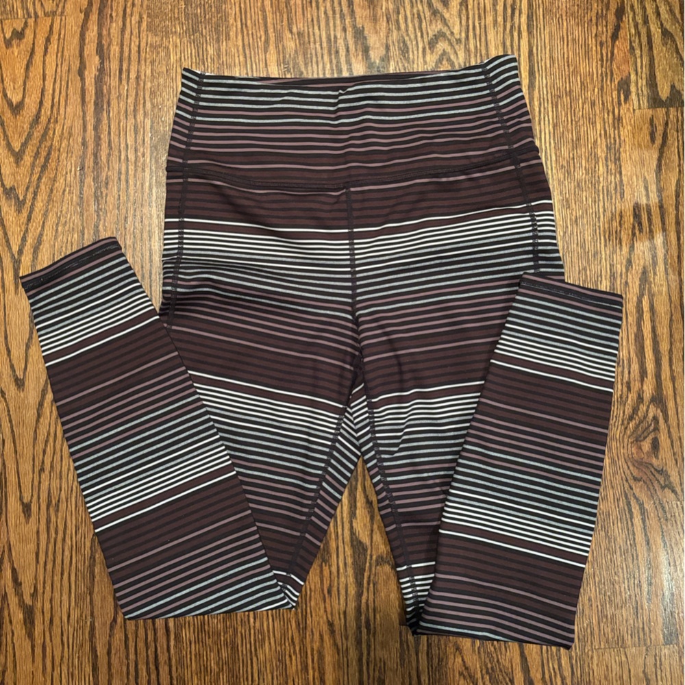 Striped Athleta Leggings